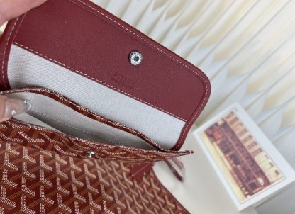  Goyard Saint Louis PM Bag Tote Bags Red #3355 - Image 9