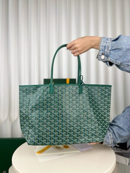  Goyard Saint Louis PM Bag Tote Bags Green #3358 - Image 5