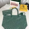  Goyard Saint Louis PM Bag Tote Bags Green #3358 - Image 9