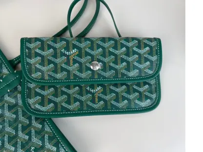  Goyard Saint Louis PM Bag Tote Bags Green #3358 - Image 14