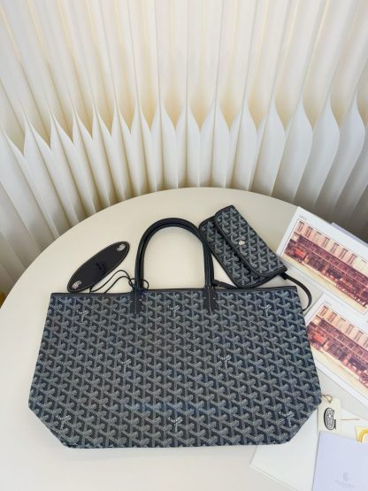  Goyard Saint Louis PM Bag Tote Bags Grey #3361 - Image 19