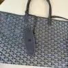  Goyard Saint Louis PM Bag Tote Bags Grey #3361 - Image 4