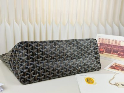  Goyard Saint Louis PM Bag Tote Bags Black #3360 - Image 17