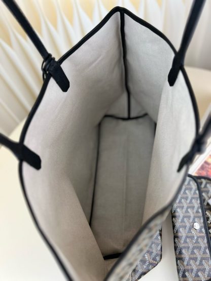  Goyard Saint Louis PM Bag Tote Bags Black #3360 - Image 18
