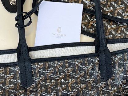  Goyard Saint Louis PM Bag Tote Bags Black #3360 - Image 20