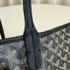  Goyard Saint Louis PM Bag Tote Bags Black #3360 - Image 9