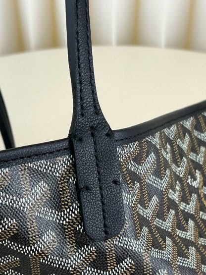  Goyard Saint Louis PM Bag Tote Bags Black #3360 - Image 9