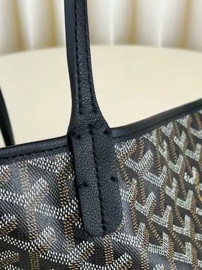  Goyard Saint Louis PM Bag Tote Bags Black #3360 - Image 9