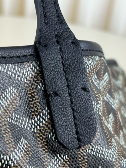  Goyard Saint Louis PM Bag Tote Bags Black #3360 - Image 11