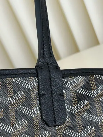  Goyard Saint Louis PM Bag Tote Bags Black #3360 - Image 13