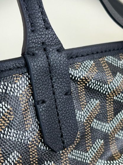  Goyard Saint Louis PM Bag Tote Bags Black #3360 - Image 14