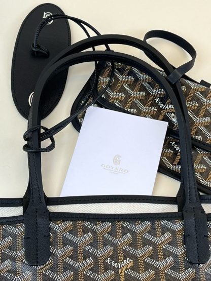  Goyard Saint Louis PM Bag Tote Bags Black #3360 - Image 2