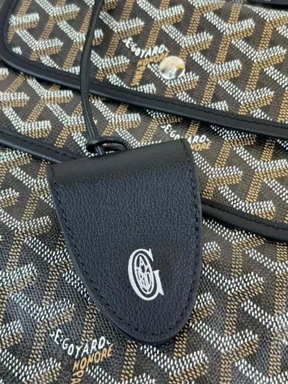  Goyard Saint Louis PM Bag Tote Bags Black #3360 - Image 3