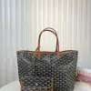 Replica Goyard Saint Louis PM Bag Tote Bags Black & Tan #3359