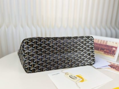  Goyard Saint Louis PM Bag Tote Bags Black & Tan #3359 - Image 12