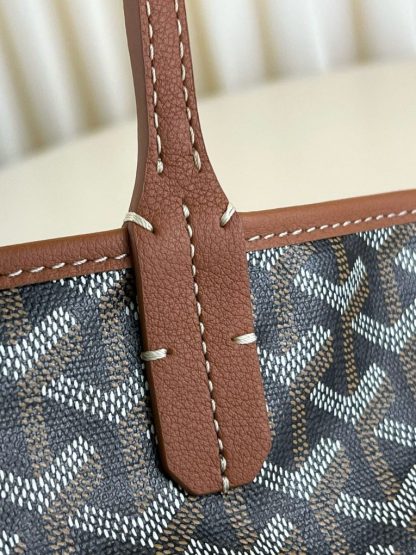  Goyard Saint Louis PM Bag Tote Bags Black & Tan #3359 - Image 2