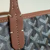  Goyard Saint Louis PM Bag Tote Bags Black & Tan #3359 - Image 4