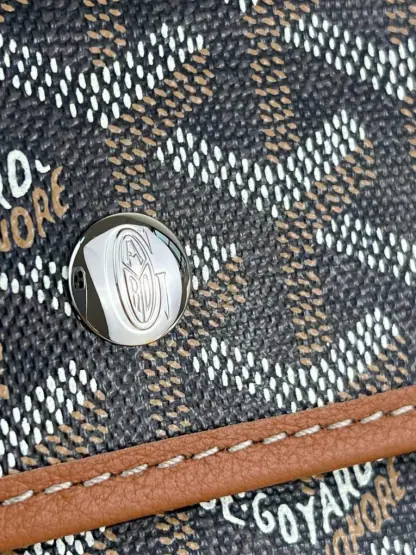  Goyard Saint Louis PM Bag Tote Bags Black & Tan #3359 - Image 7
