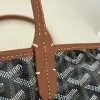  Goyard Saint Louis PM Bag Tote Bags Black & Tan #3359 - Image 8