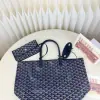  Goyard Saint Louis PM Bag Tote Bags Navy Blue #3362 - Image 15