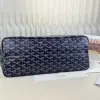  Goyard Saint Louis PM Bag Tote Bags Navy Blue #3362 - Image 13