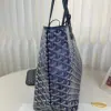  Goyard Saint Louis PM Bag Tote Bags Navy Blue #3362 - Image 16