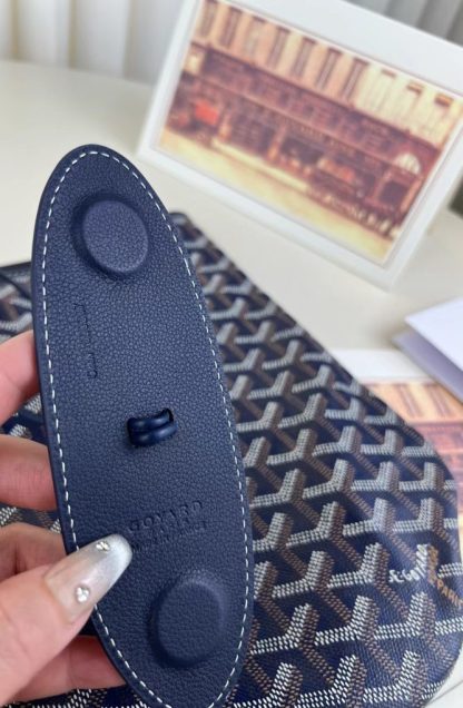  Goyard Saint Louis PM Bag Tote Bags Navy Blue #3362 - Image 9
