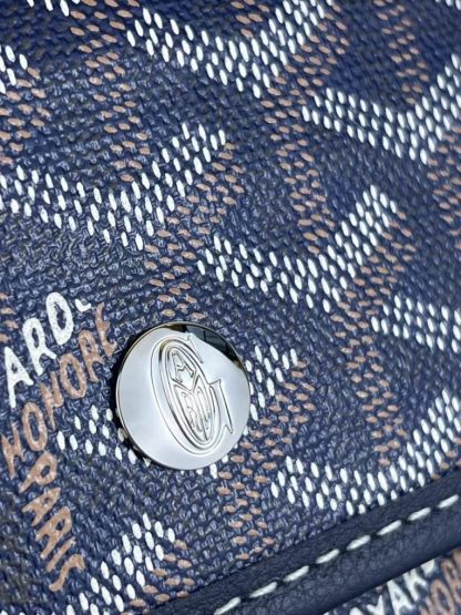  Goyard Saint Louis PM Bag Tote Bags Navy Blue #3362 - Image 10