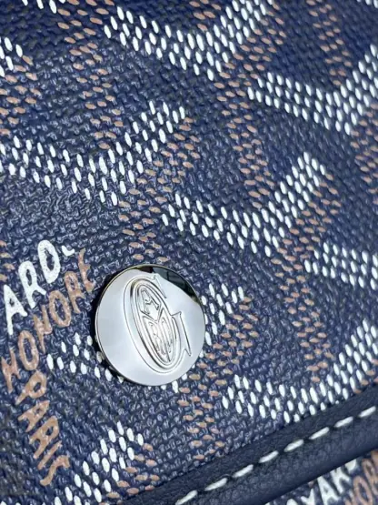  Goyard Saint Louis PM Bag Tote Bags Navy Blue #3362 - Image 10