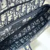  Saddle Bag Blue Dior Oblique Embroidery #3257 - Image 12