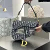 Replica Saddle Bag Blue Dior Oblique Embroidery #3257