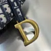  Saddle Bag Blue Dior Oblique Embroidery #3257 - Image 7