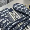  Saddle Bag Blue Dior Oblique Embroidery #3257 - Image 9