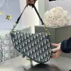  Dior Saddle Bag with Strap Blue Dior Oblique Jacquard #3255 - Image 18