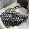  Dior Saddle Bag with Strap Blue Dior Oblique Jacquard #3255 - Image 17