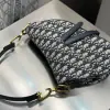  Dior Saddle Bag with Strap Blue Dior Oblique Jacquard #3255 - Image 2