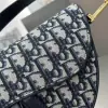  Dior Saddle Bag with Strap Blue Dior Oblique Jacquard #3255 - Image 10