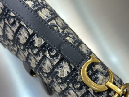  Mini Saddle Bag with Strap Blue Dior Oblique Jacquard #3256 - Image 12