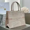  Medium Dior Book Tote Ecru and Pink Toile de Jouy Embroidery #3271 - Image 7