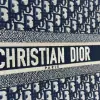  Dior Medium Dior Book Tote Ecru and Blue Dior Oblique Embroidery #3264 - Image 7