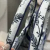  Medium Dior Book Tote White and Navy Blue Toile de Jouy Soleil Embroidery #3274 - Image 2