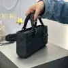  Dior Small Lady D-Joy Bag Ultramatte Black Cannage Calfskin #3286 - Image 9