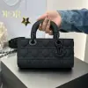 Replica Dior Small Lady D-Joy Bag Ultramatte Black Cannage Calfskin #3286