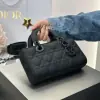  Dior Small Lady D-Joy Bag Ultramatte Black Cannage Calfskin #3286 - Image 12