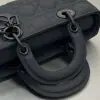  Dior Small Lady D-Joy Bag Ultramatte Black Cannage Calfskin #3286 - Image 4