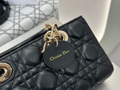  Dior Small Lady D-Joy Bag Black Cannage Lambskin #3283 - Image 8