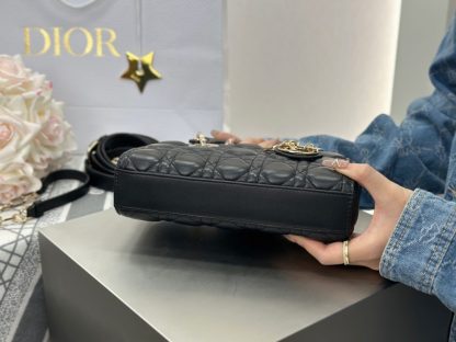  Dior Small Lady D-Joy Bag Black Cannage Lambskin #3283 - Image 10