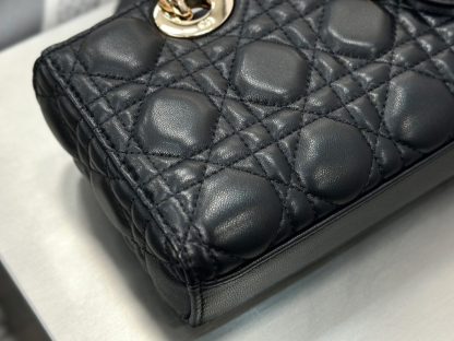  Dior Small Lady D-Joy Bag Black Cannage Lambskin #3283 - Image 7