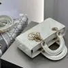  Dior Small Lady D-Joy Bag Latte Cannage Lambskin #3284 - Image 9