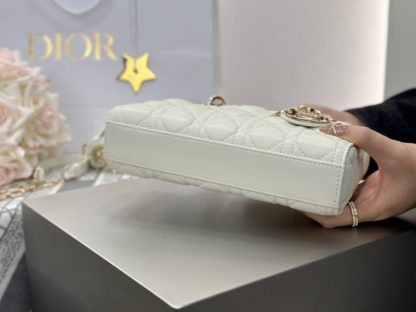  Dior Small Lady D-Joy Bag Latte Cannage Lambskin #3284 - Image 11